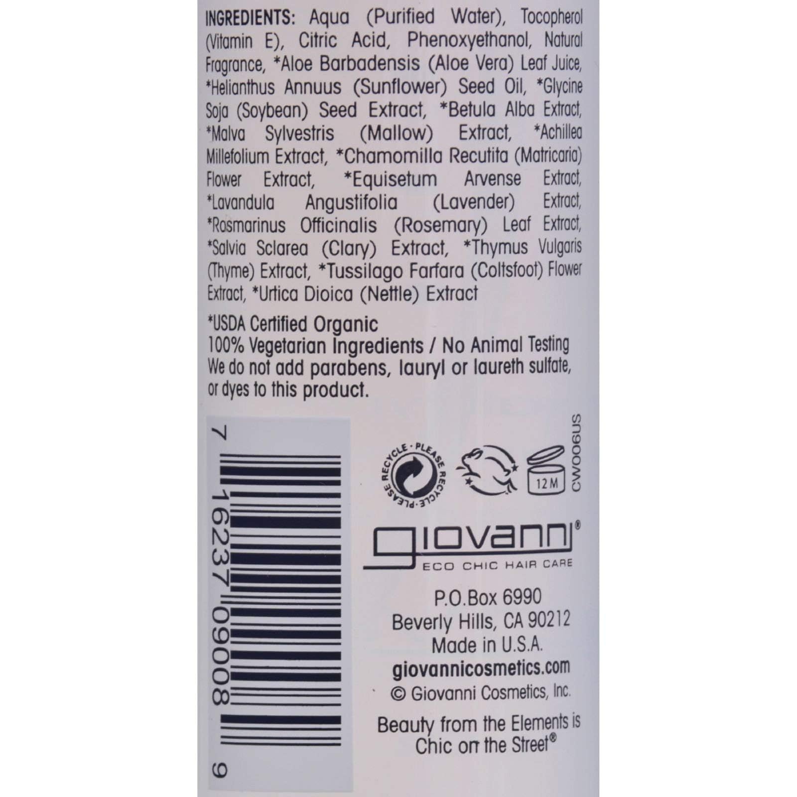 Giovanni Protective Moisture Leave-In being applied to detangle and smooth hair.