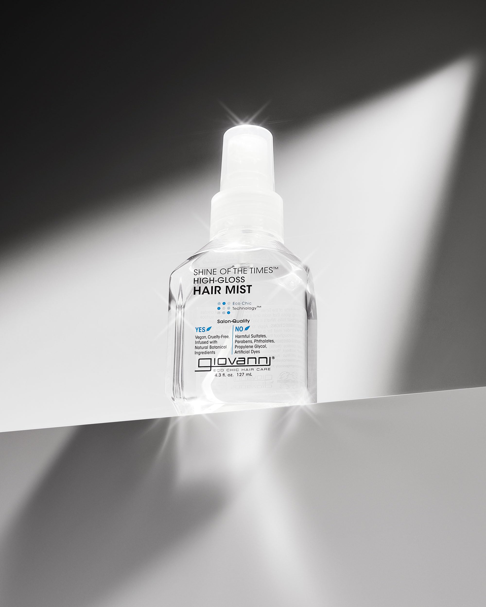 GIOVANNI Shine of the Times finish-glow delivers radiant shine on styled hair