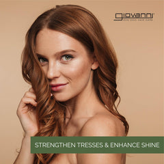 GIOVANNI Tea Tree Triple Treat conditioner on hair adding softness and curl definition.