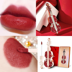Gireatick waterproof lipstick demonstrates transfer-resistant performance during meals.