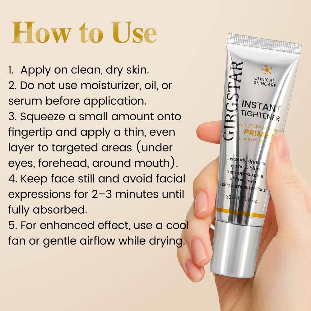 Girgstar primer worn alone delivers a naturally smooth, lifted look.