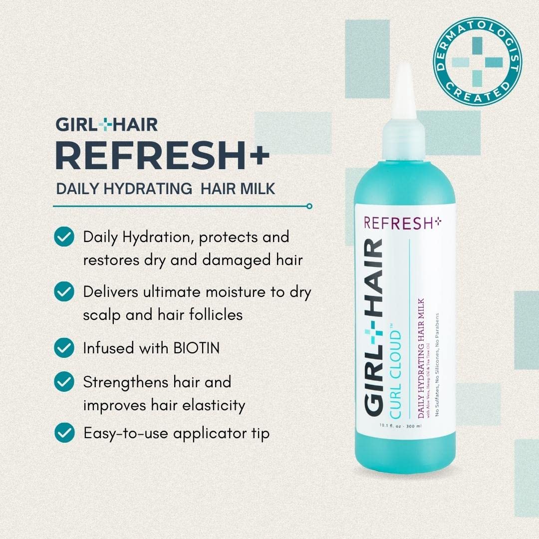 GIRL+HAIR Refresh close-up of creamy texture for scalp hydration