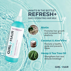 GIRL+HAIR Refresh ingredient close-up tea-tree oil for scalp care