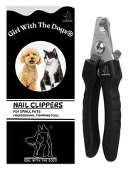 Girl With The Dogs pet nail clippers in durable stainless steel for long-lasting trims