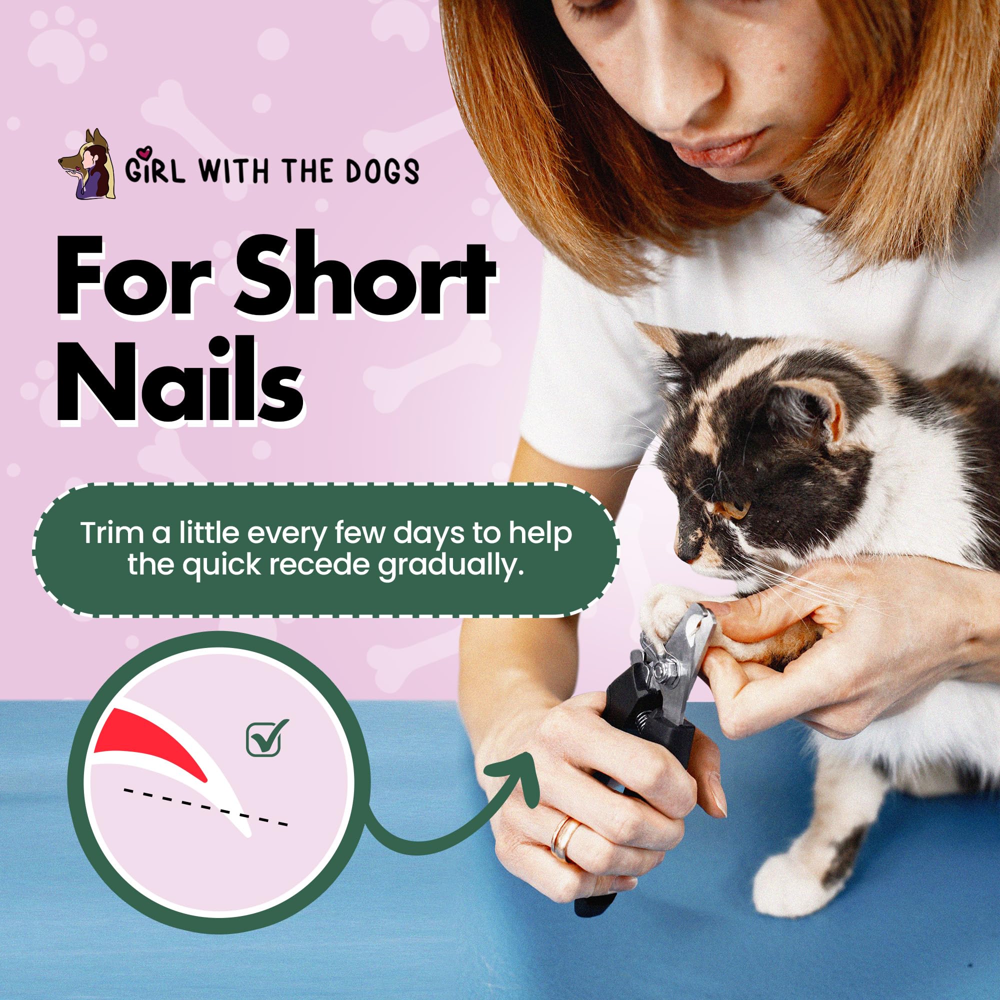 Girl With The Dogs guard-enabled clipper supports safe, stress-free trimming