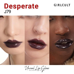 GIRLCULT Glass Shine Lip Gloss high shine close-up highlights vivid glow and dimension.