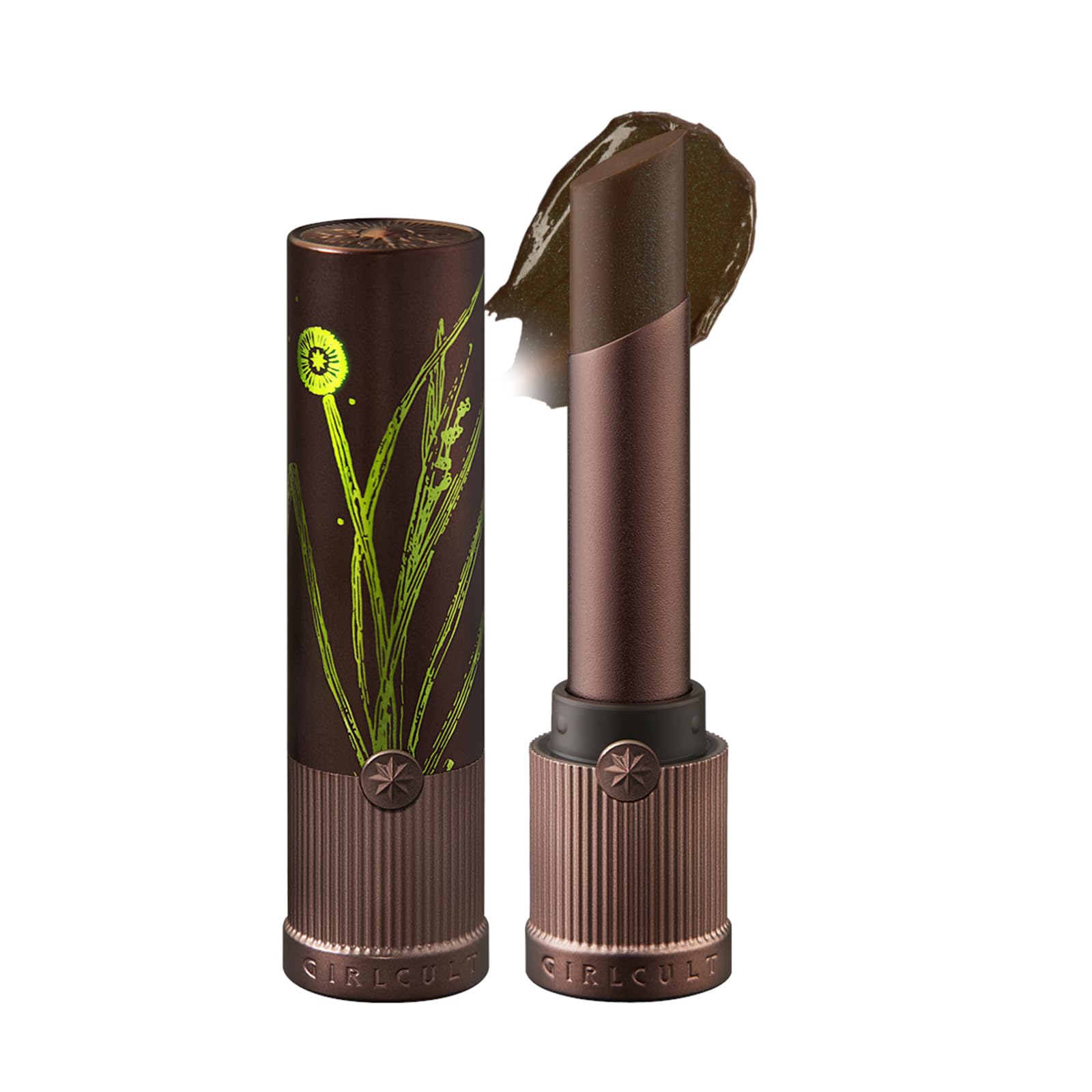 GIRLCULT Hydrating Glossy Lipstick bottle shows glassy shine and rich color.