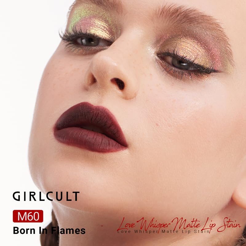 GIRLCULT Matte Lip Stain application step demonstrates smooth glide