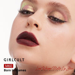 GIRLCULT Matte Lip Stain application step demonstrates smooth glide