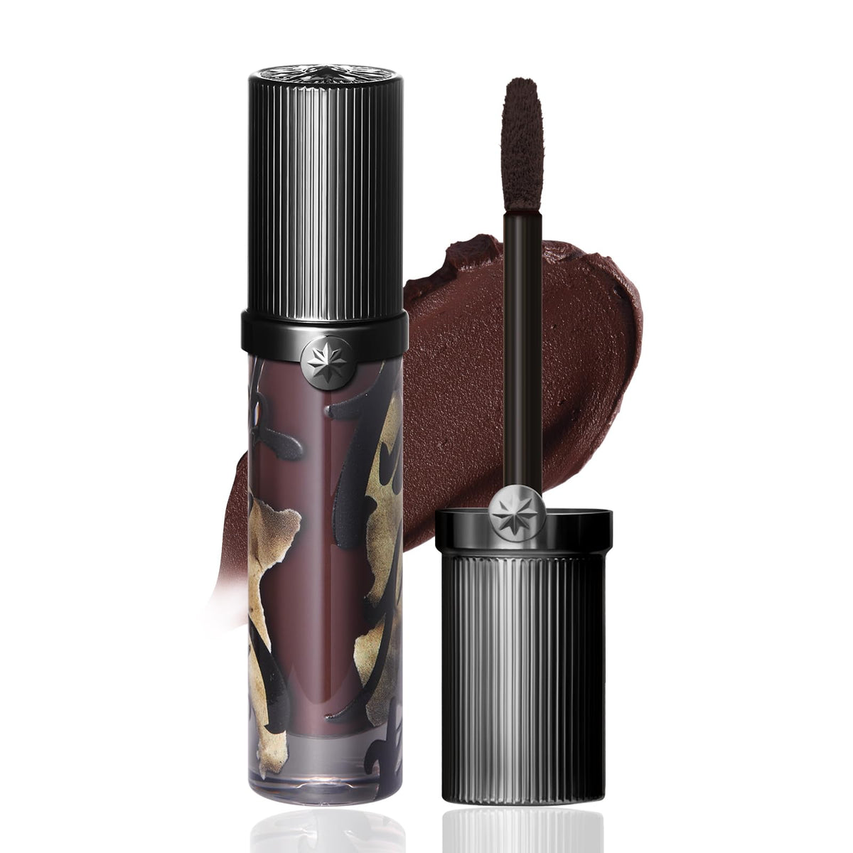 GIRLCULT Matte Lip Stain bottle close-up shows long-lasting color and transfer resistance.