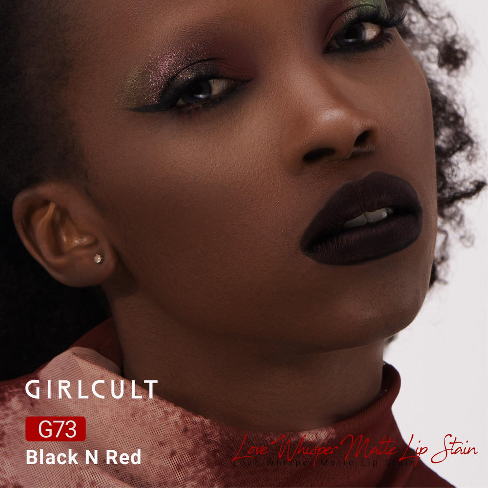 GIRLCULT Matte Lip Stain sparkle-depth close-up highlights micro-pearl shimmer