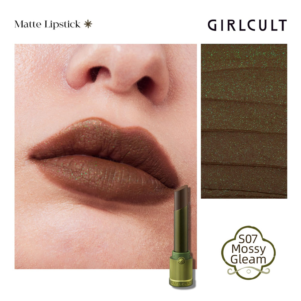 GirlCult Matte Lipstick S07 swatches reveal rich color payoff in one swipe.
