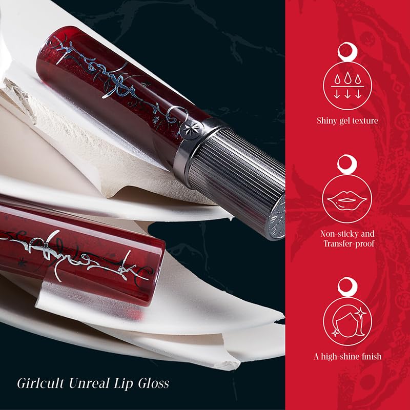 GIRLCULT transfer-proof lip gloss resists transfer during cups and masks.