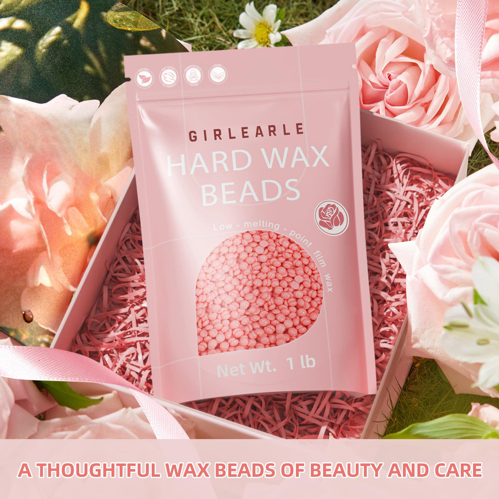 GIRLEARLE leg waxing with beads delivers long-lasting smooth skin.