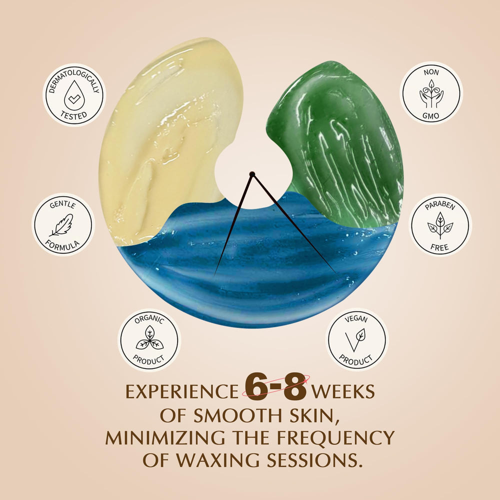 GIRLEARLE Natural Ingredient Wax Beads for salon-quality results at home.