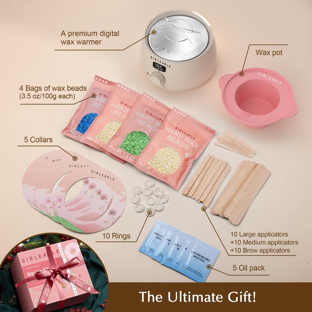 GIRLEARLE Oils Collection for pre- and post-wax care, skin nourishment.