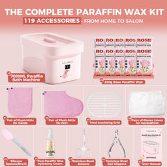 GIRLEARLE rose-infused wax 4.4lb refill supports deep hydration.