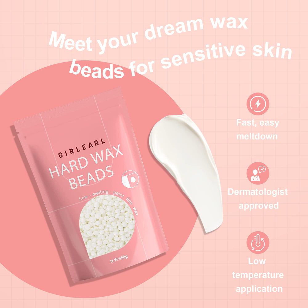 GIRLEARLE brazilian wax beads for precise bikini waxing