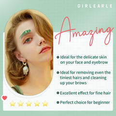 GIRLEARLE Wax Beads legs/bikini waxing closeup for quick smooth skin
