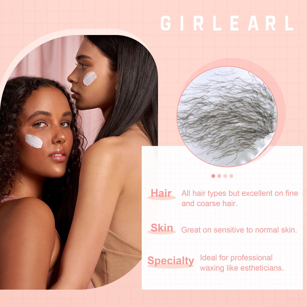 GIRLEARLE legs waxing beads for salon-like results