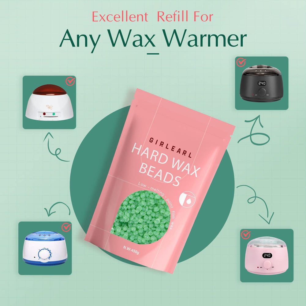 GIRLEARLE Aloe formula closeup signaling skin-sensitivity friendly waxing