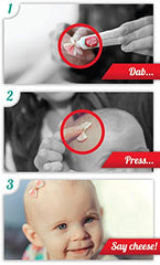 Girlie Glue being applied to hair for secure, gentle hold