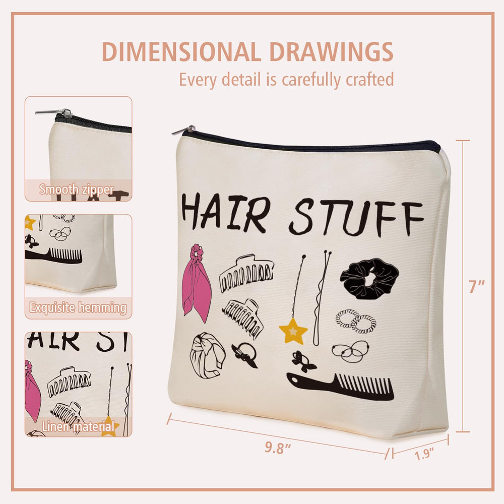 Girlly Hair Stuff makeup bag packaging showcases gift-ready style for holidays or birthdays