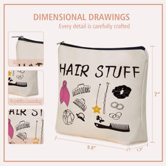 Girlly Hair Stuff makeup bag packaging showcases gift-ready style for holidays or birthdays