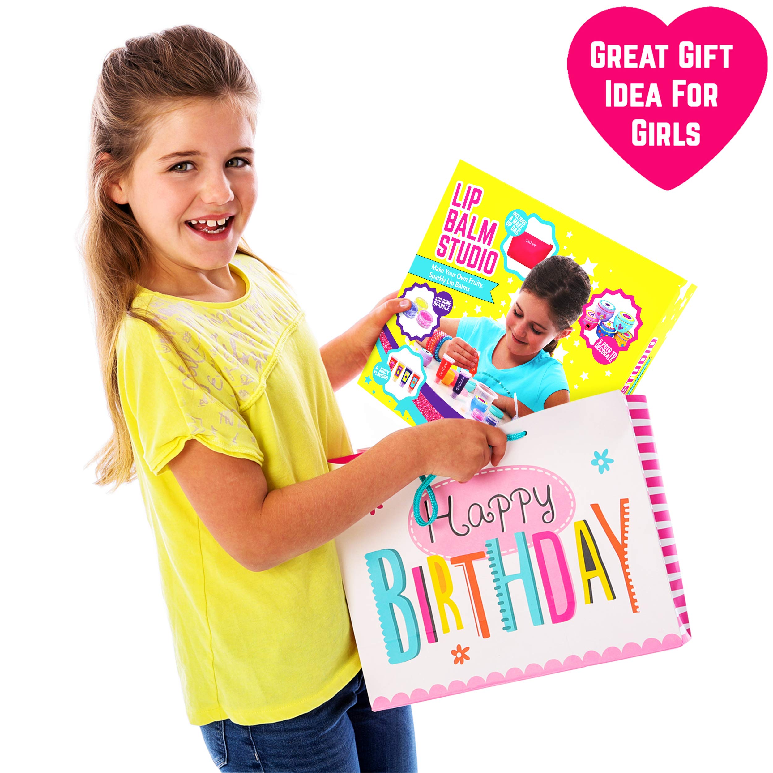 GirlZone kids crafting setup demonstrates screen-free hands-on play and easy instructions.