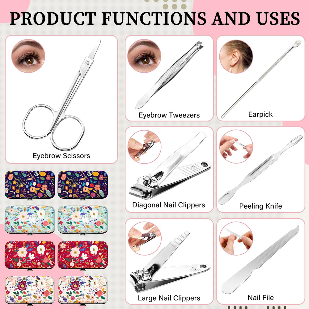 Gisafai stainless steel manicure tools with diagonal clipper for durable precision