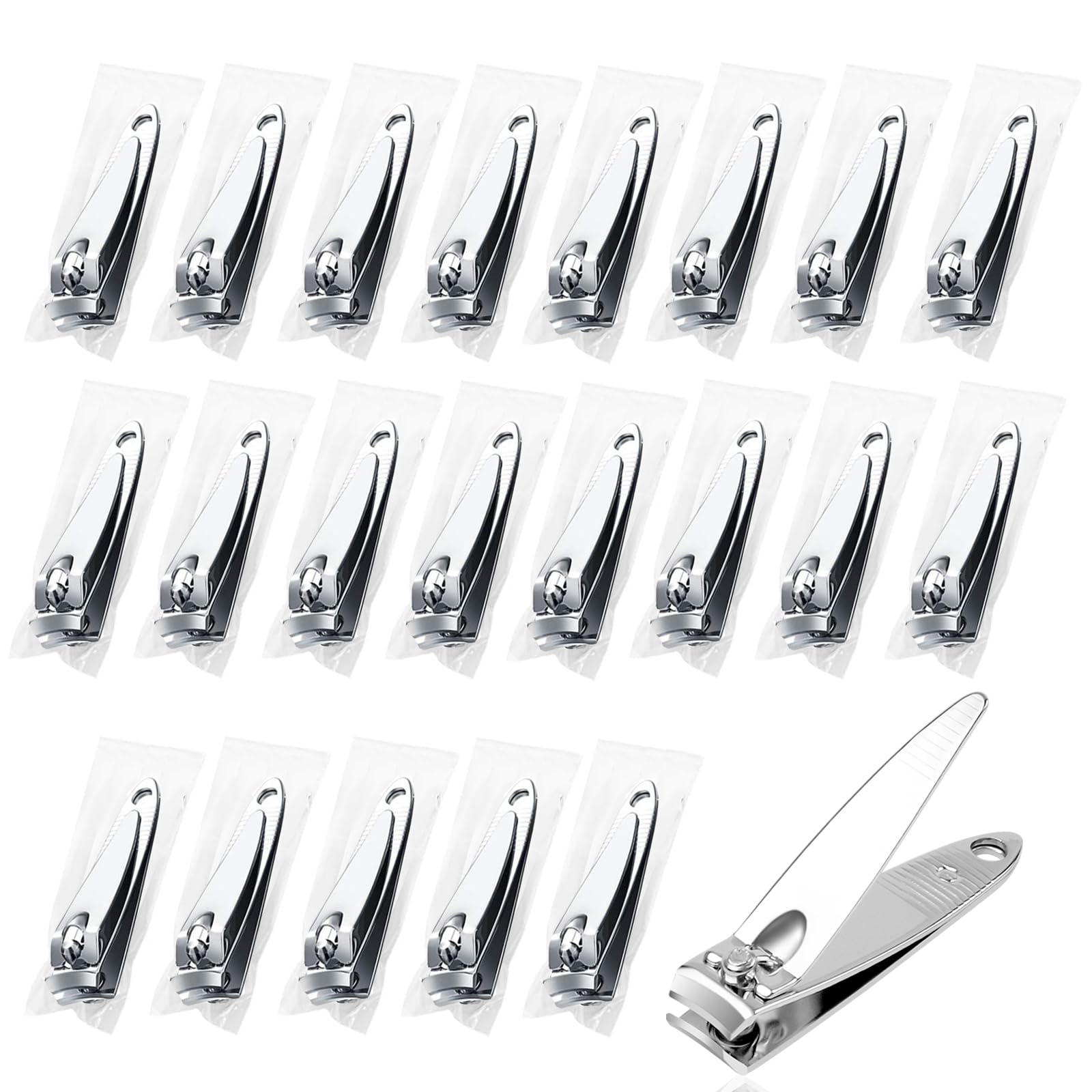 Gisdo 50-pack bulk nail clippers ready for donation and bulk use
