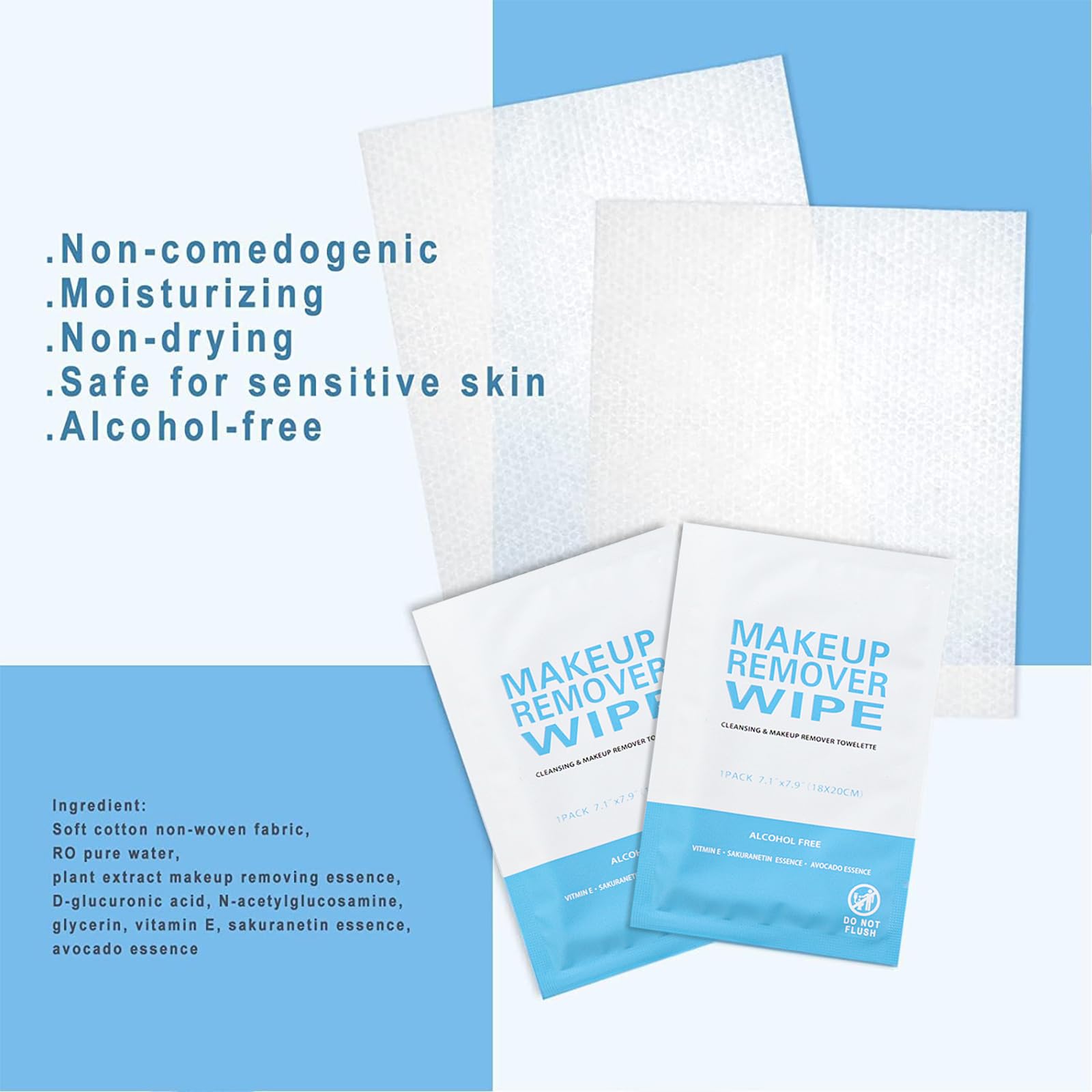 Gisdo travel-size makeup remover wipes; fits in any bag for quick touch-ups.