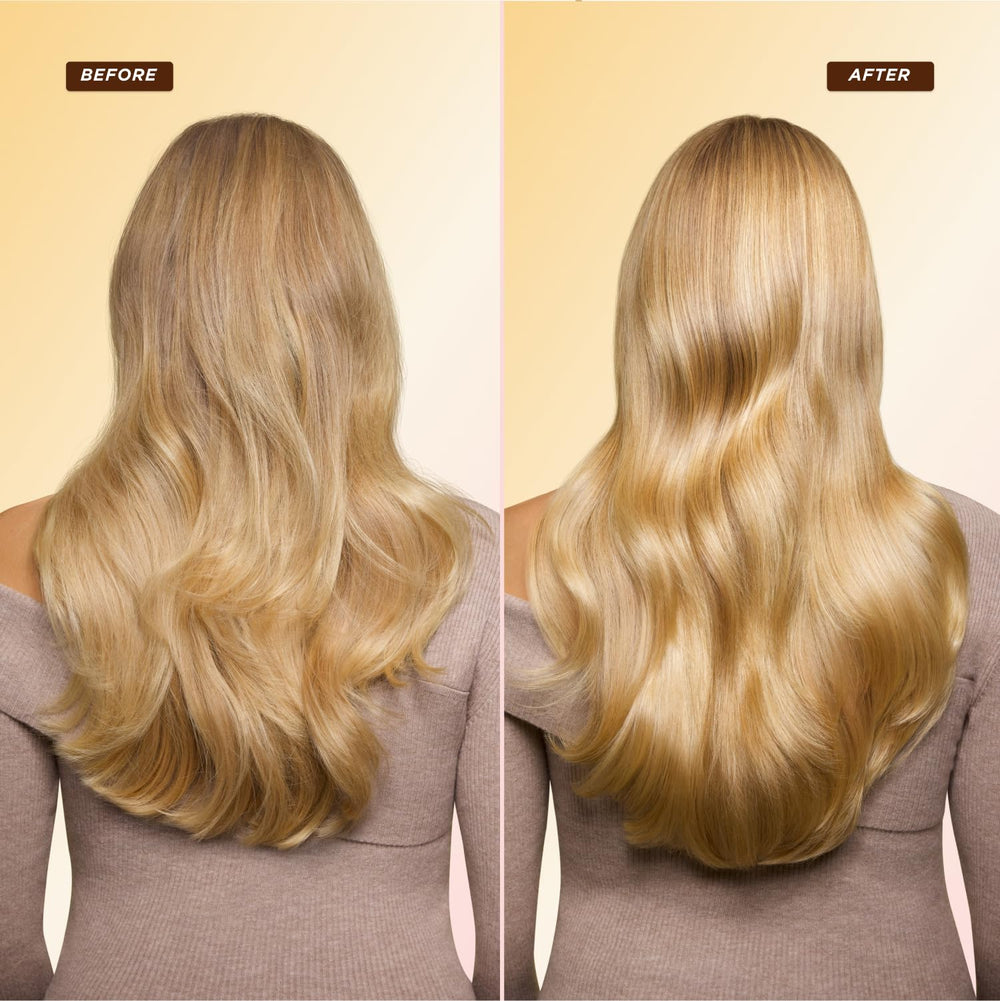 Gisou Honey Gloss Ceramide Therapy Hair Mask Mini three-step routine references usage with other Gisou products.