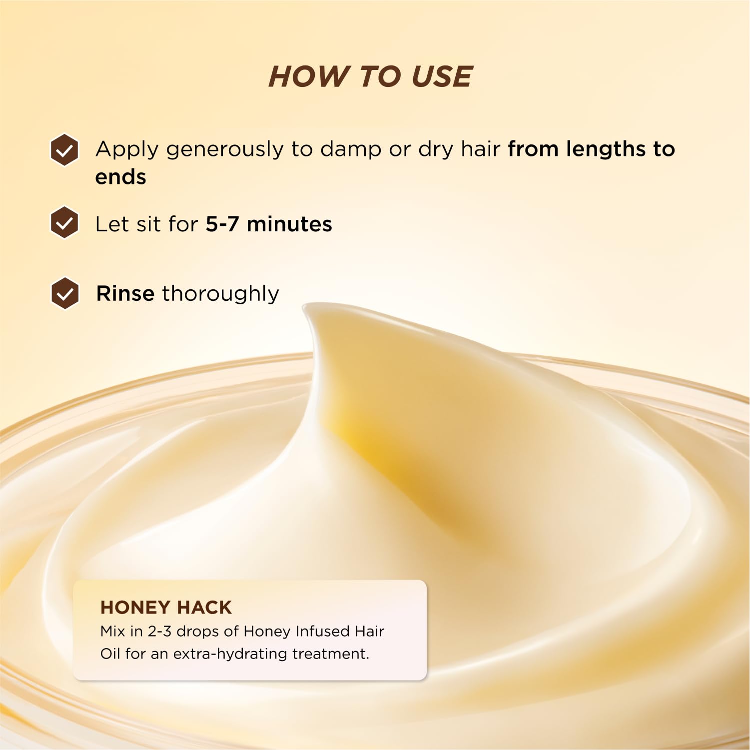 Gisou Honey Gloss Ceramide Therapy Hair Mask Mini travel-friendly compact packaging.