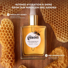 Gisou Honey Infused Hydrating Lip Oil Fresh Honey bottle delivers hydration with glossy shine.