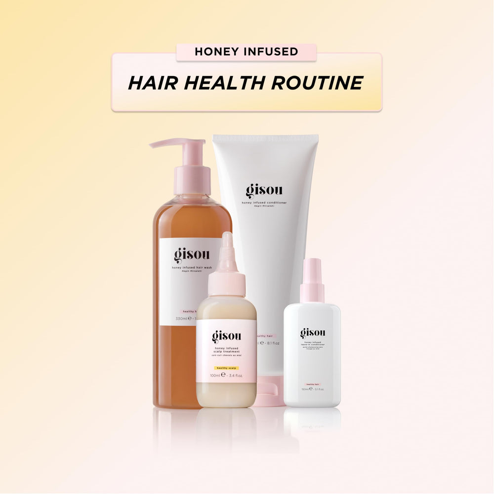 Gisou packaging highlights bee-centric, clean beauty values.
