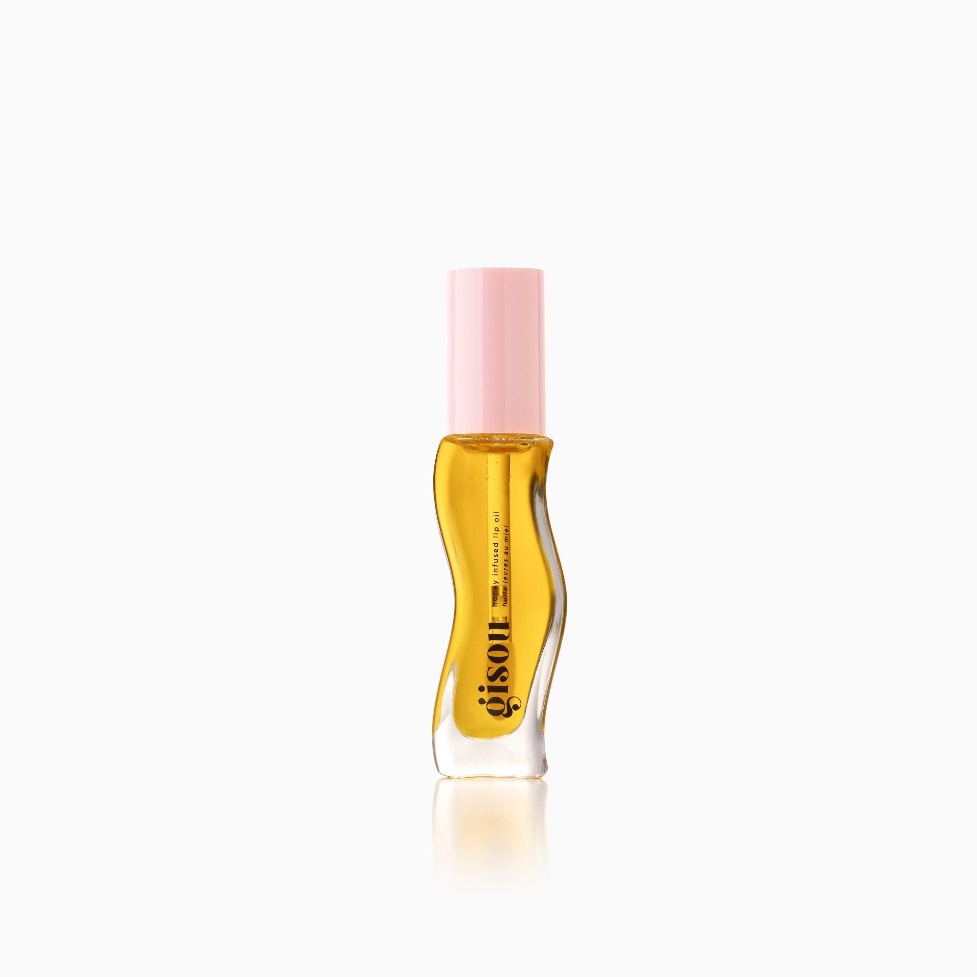 Gisou Honey Infused Lip Oil 8ml packaging for travel and layering.