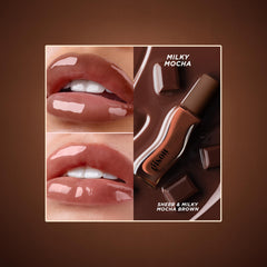 Gisou lip oil application glide for smooth non-sticky gloss and comfortable lips