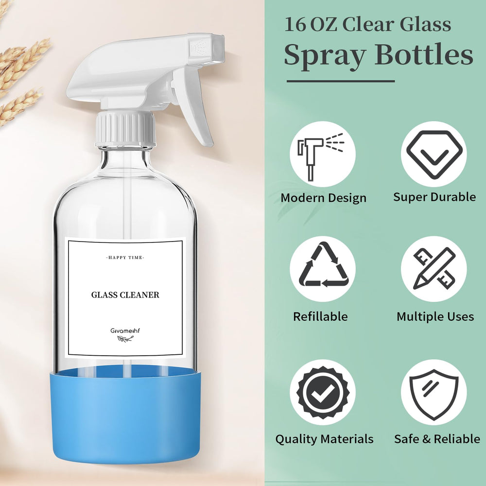 GIVAMEIHF airtight cap and labels help identify liquids and prevent mix-ups