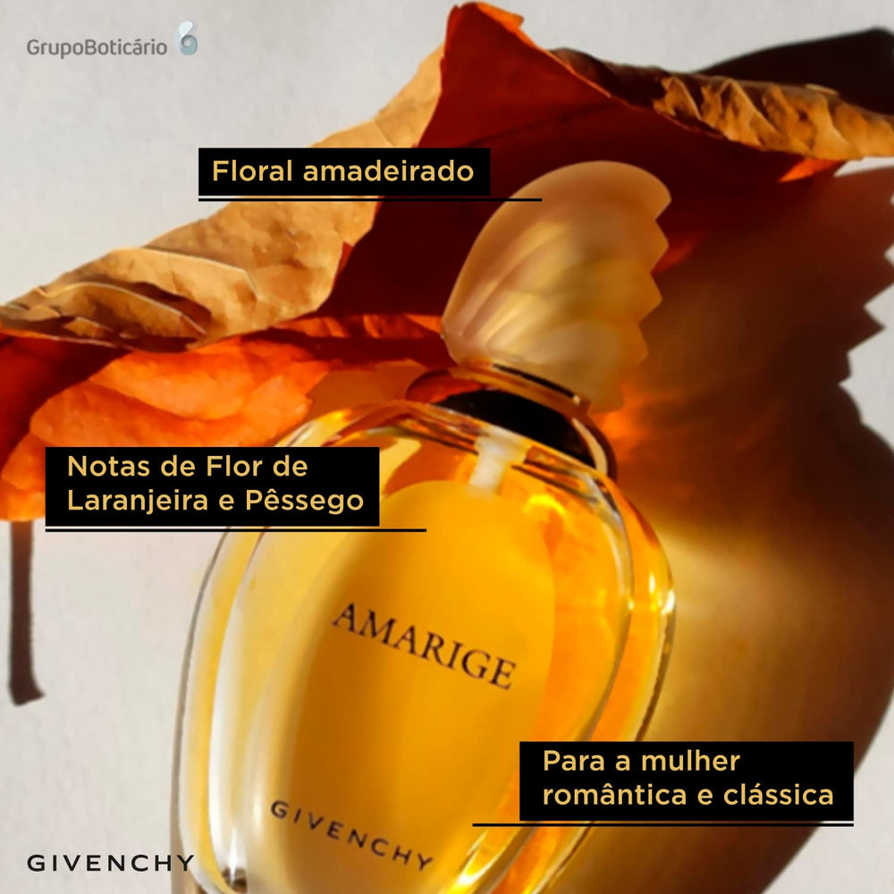 Givenchy Amarige bottle cap close-up highlighting elegant packaging and luxe experience.