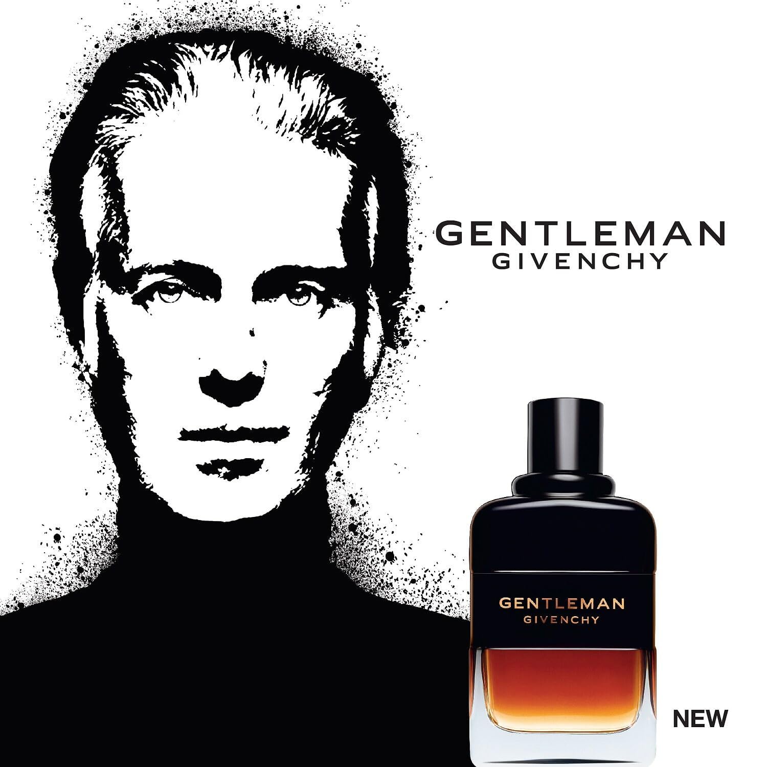 Givenchy Gentleman Réserve Privée bottle being applied to wrist for evening use.