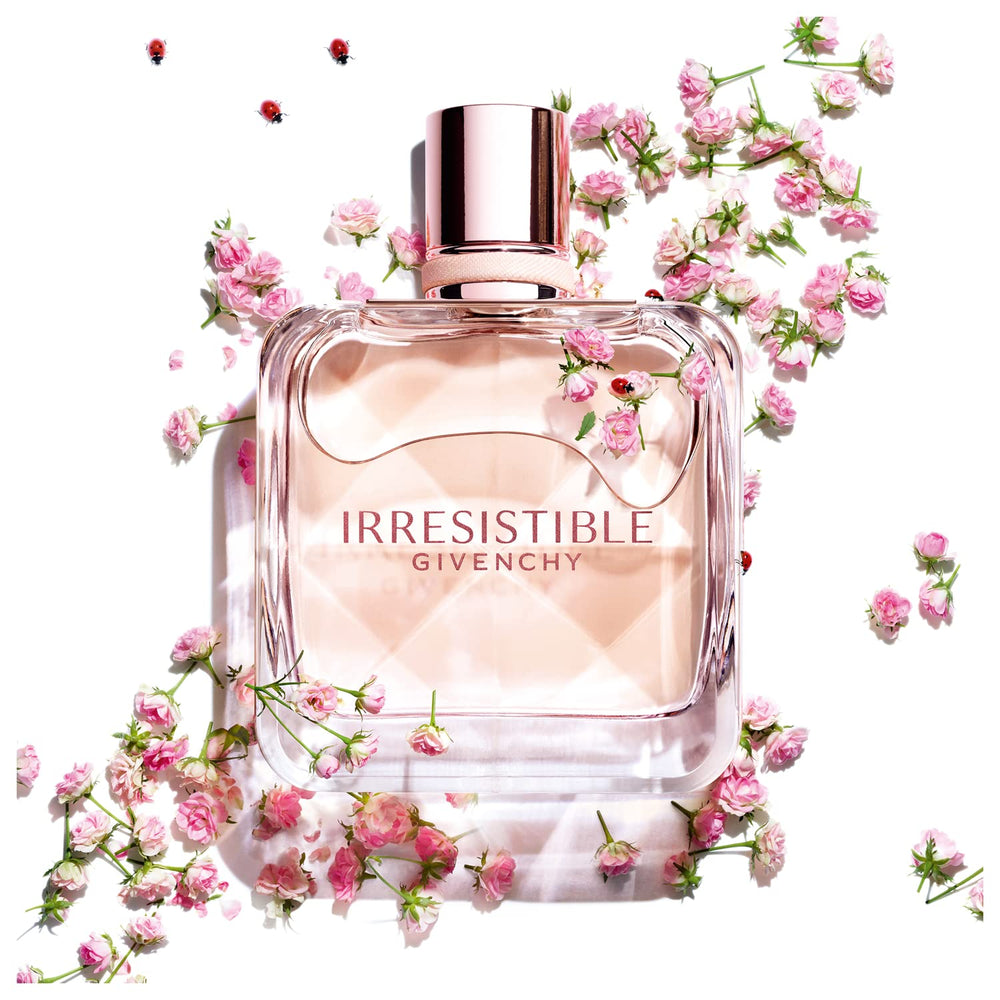 Givenchy Irresistible bottle side view highlights chic wearable design
