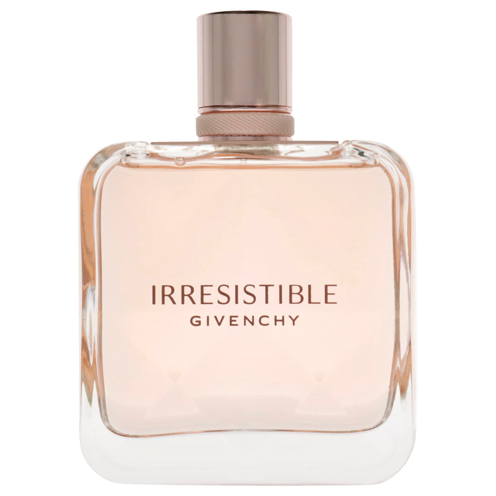 Givenchy Irresistible perfume spray demonstrates easy application and lasting elegance.