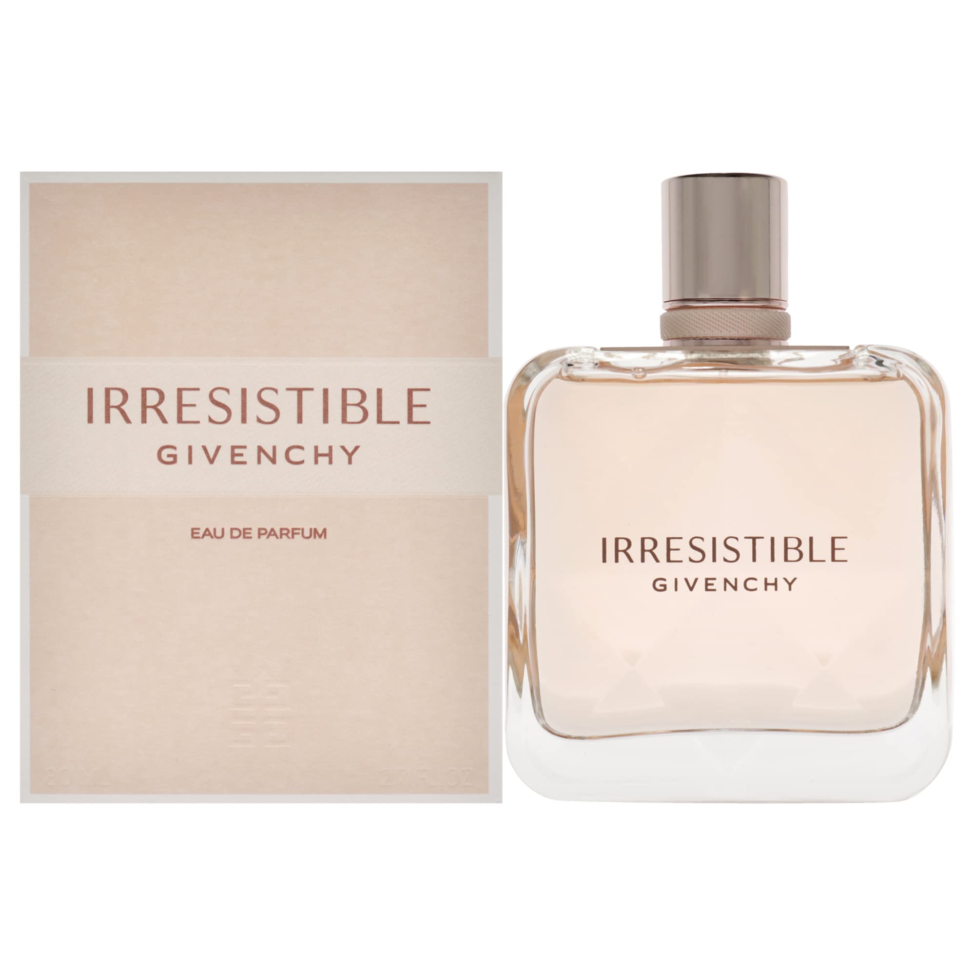 Givenchy Irresistible bottle front reveals sleek design for everyday luxury.