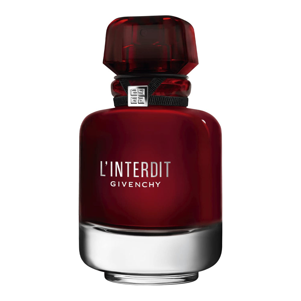 Givenchy L’Interdit Rouge box packaging communicates designer status and gift appeal.