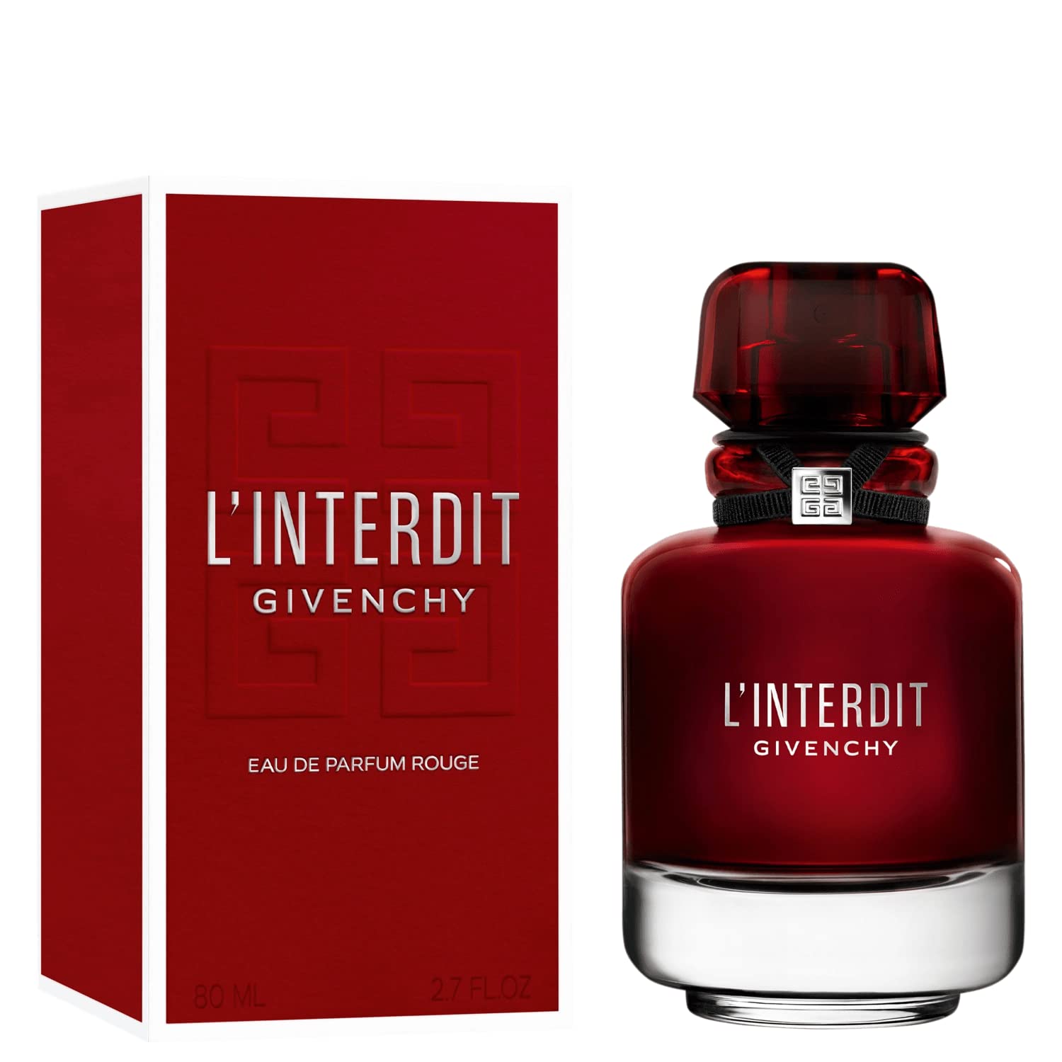 Givenchy L’Interdit Rouge travel-size box shows a portable option for moments away.