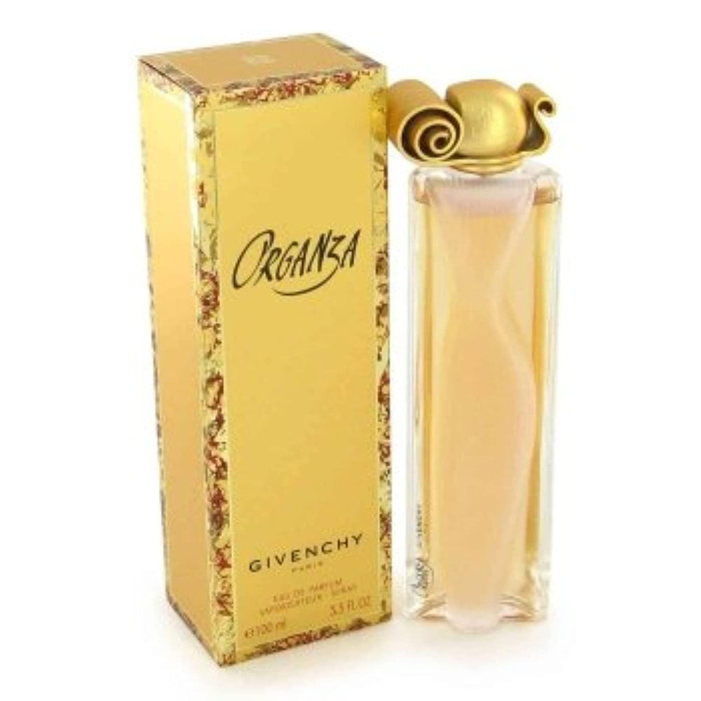 Givenchy Organza bottle closeup, showcasing elegant glass container for everyday luxury.