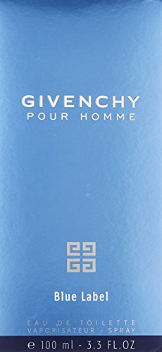 Givenchy Pour Homme Blue Label on display emphasizing fresh, invigorating daytime scent