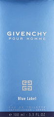 Givenchy Pour Homme Blue Label on display emphasizing fresh, invigorating daytime scent