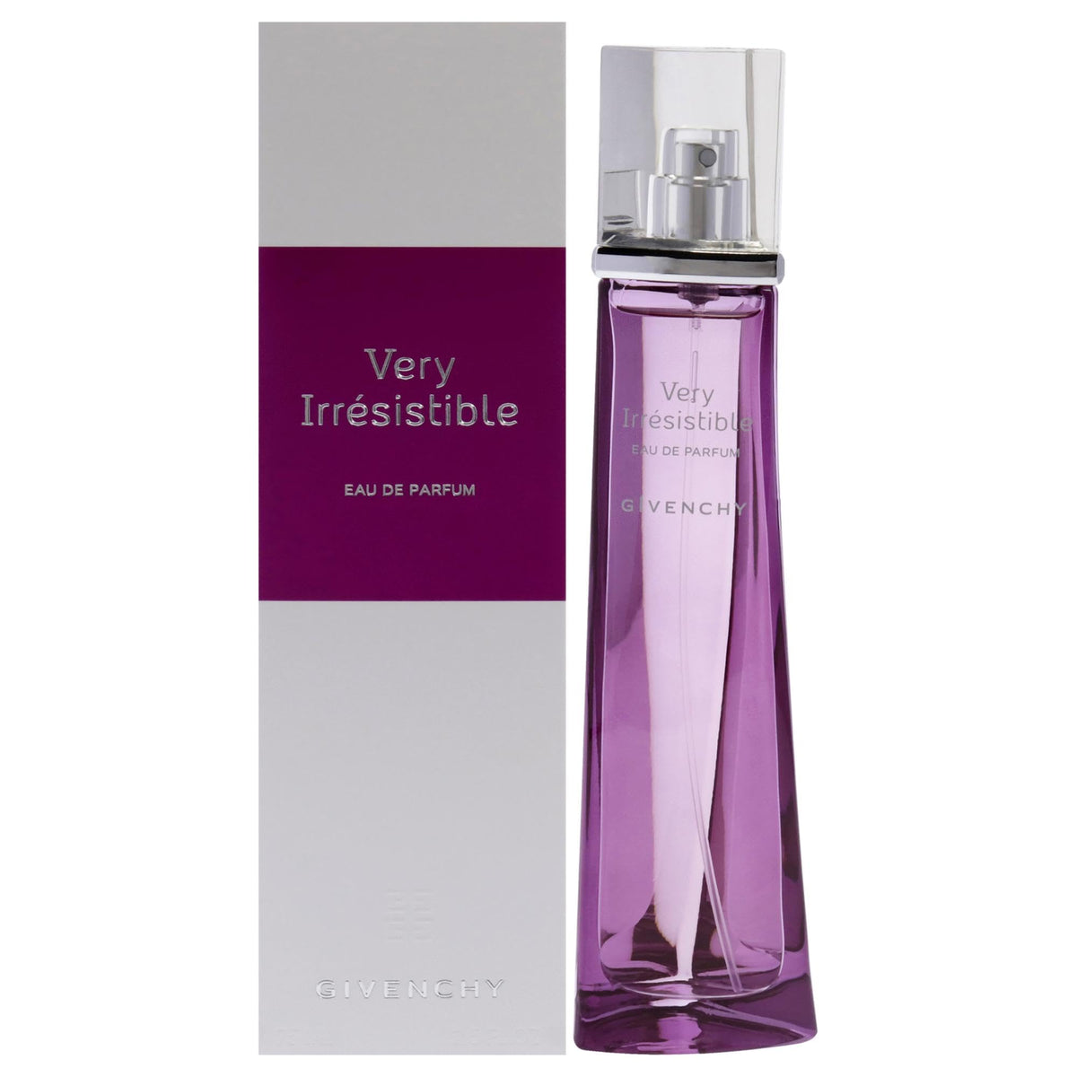 Givenchy Very Irresistible bottle front view highlight elegant fragrance for everyday wear